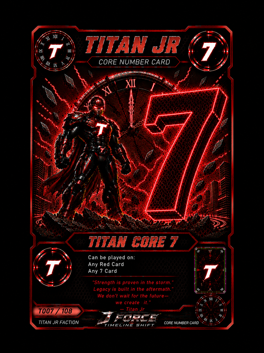 Titan Jr Core Number Card 7