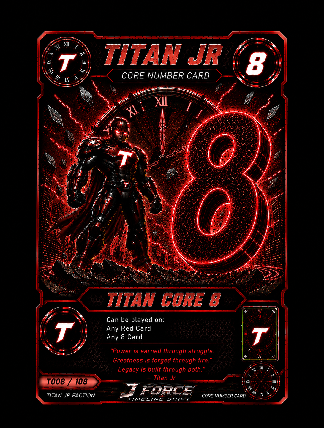 Titan Jr Core Number Card 8
