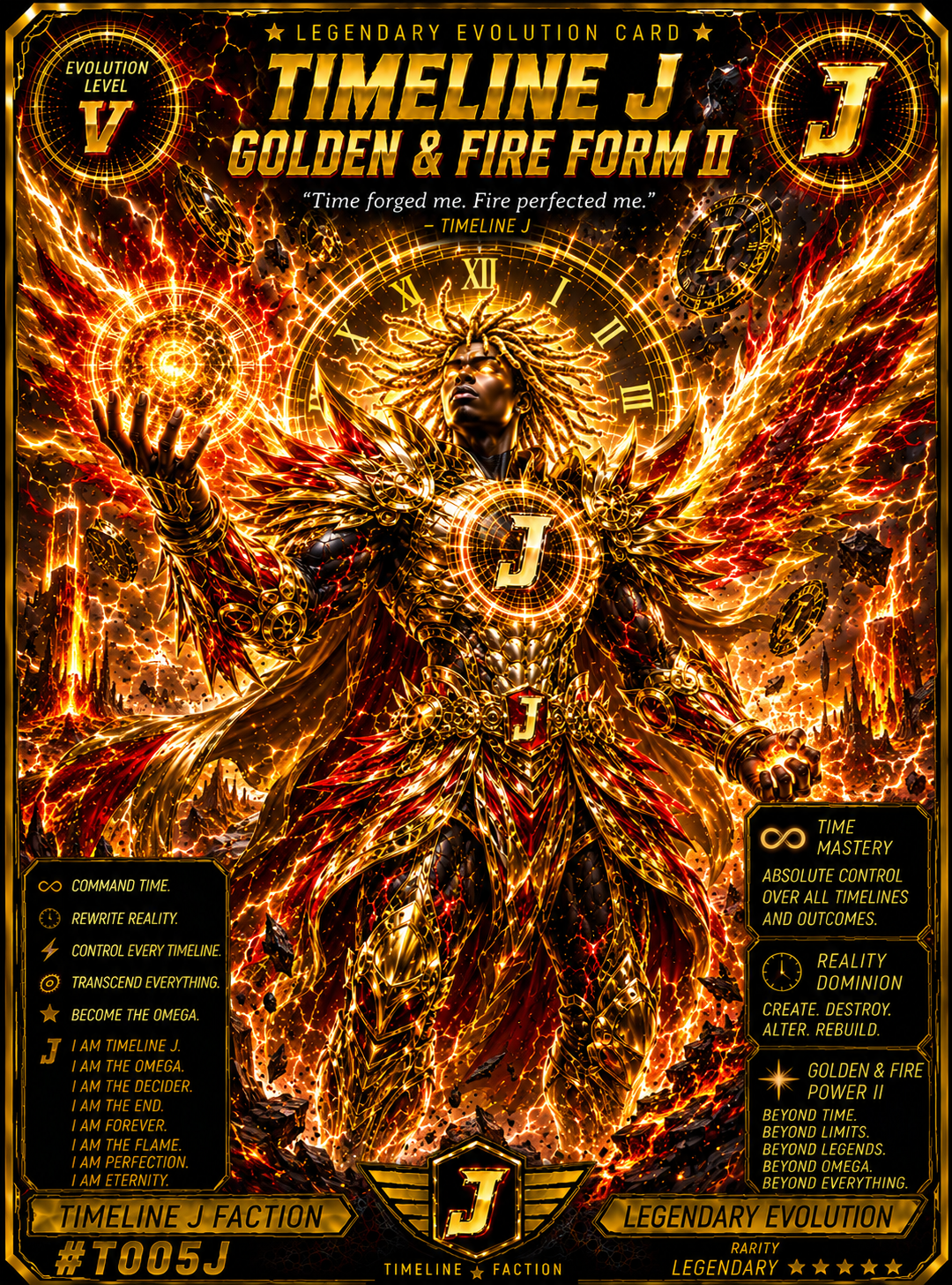 Golden & Fire Form II — #T005J