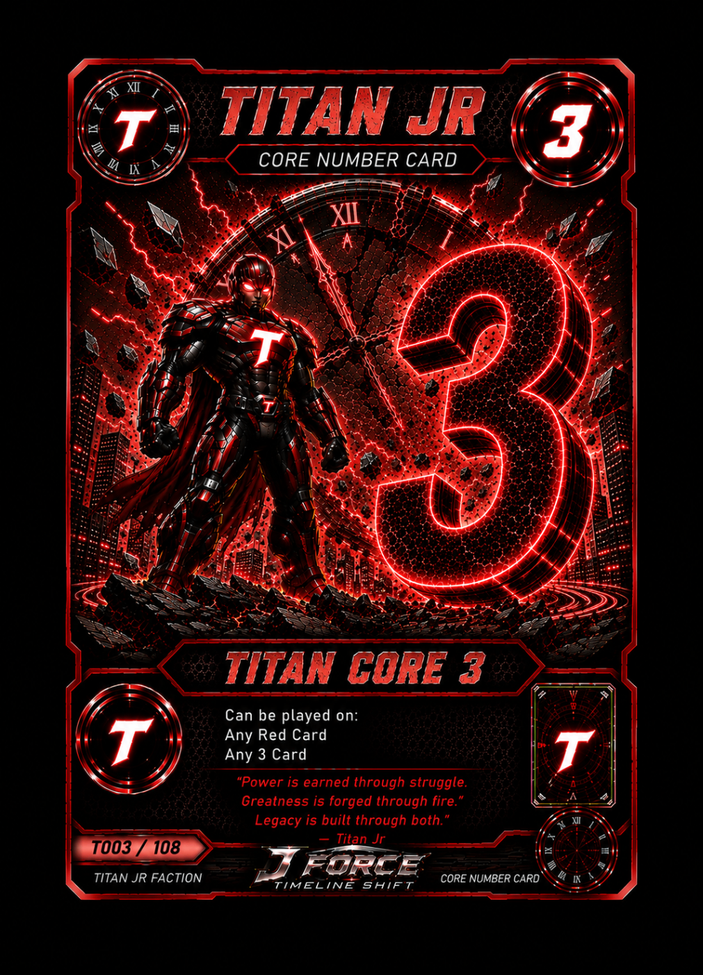 Titan Jr Core Number Card 3