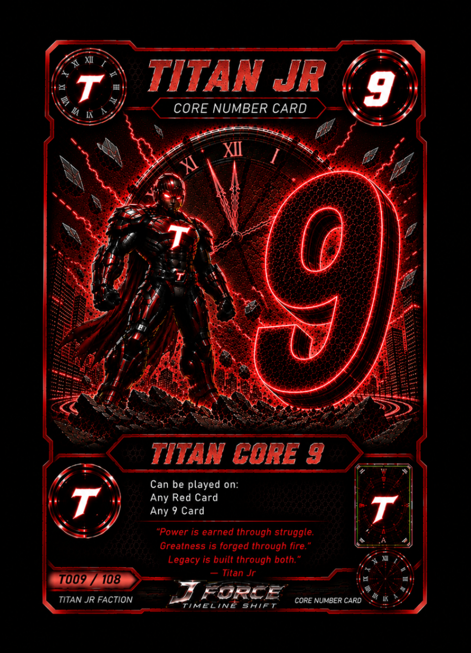 Titan Jr Core Number Card 9