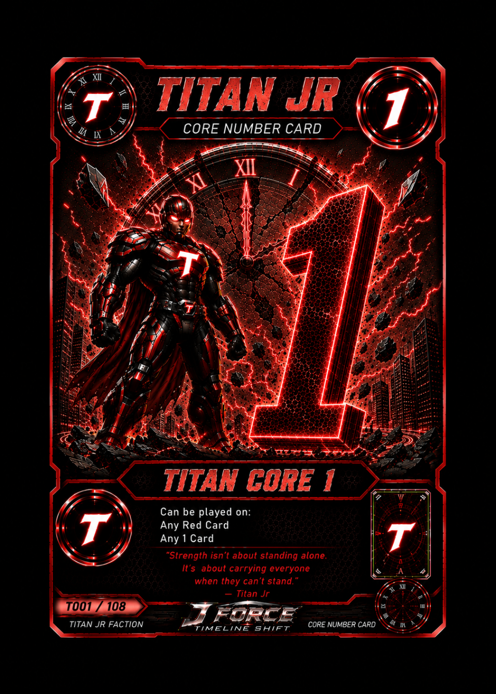 Titan Jr Core Number Card 1